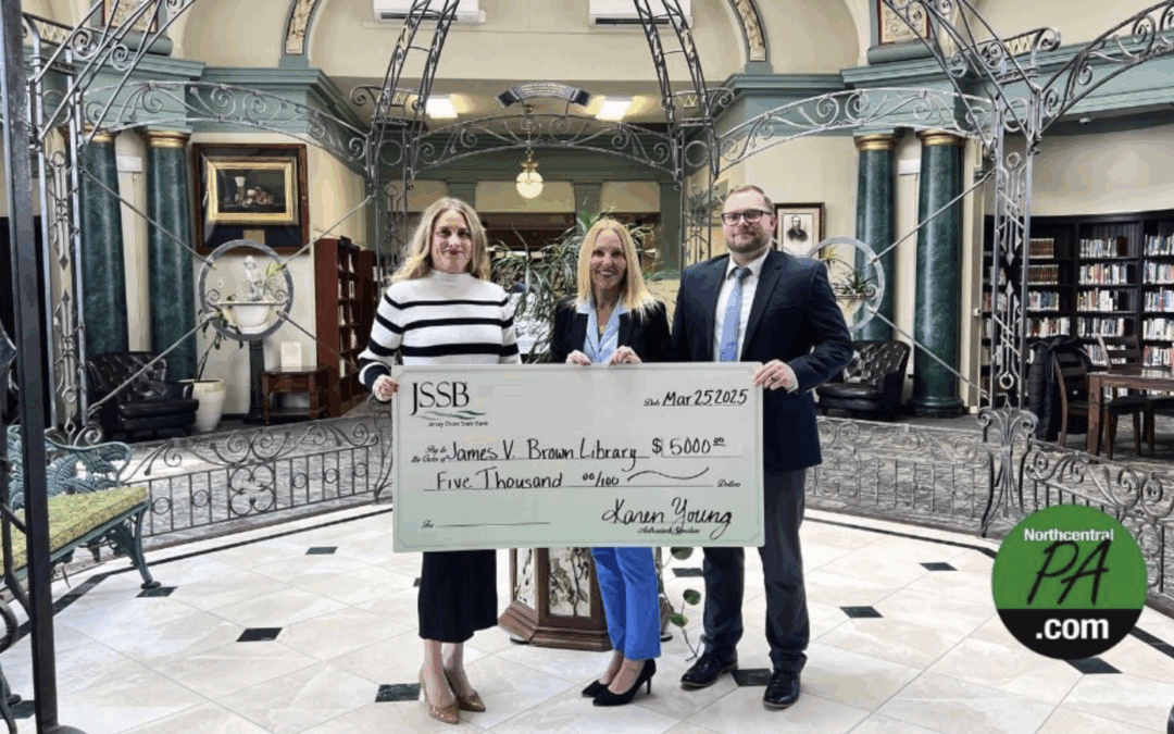 Jersey Shore State Bank supports library learning through EITC donation
